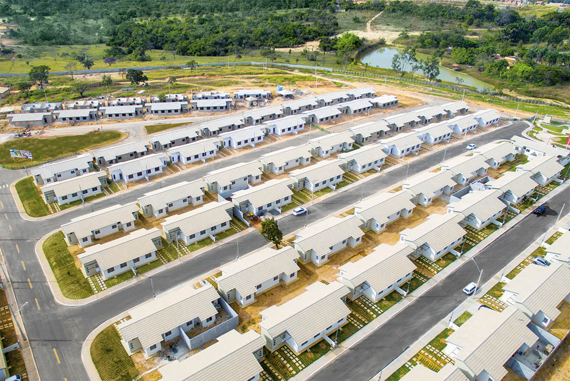 Residencial Reserva do Bosque, em Senador Canedo - GO, obra executada pela Conenge